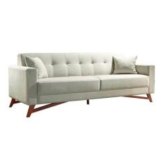 Sofá 3 Lugares Kivik Oslo Algodão Cru