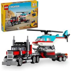 LEGO CREATOR - Caminhão Plataforma com Helicóptero 31146
