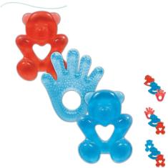 Kit 3 Mordedores Buba Infantil Bebe Agua Resfriavel Gelado