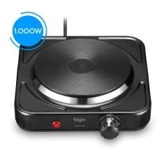 Fogão Elétrico Portátil 1 Boca Single Cook 1000W Preto 127V - Elgin