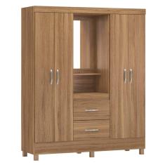 Guarda Roupa Capelinha 4 Portas 2 Gavetas Lord D02 Amendola Touch - Mpozenato