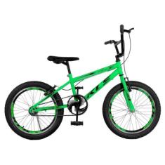 Bicicleta Aro 20 Kls Free Style Gold Freio V-Brake - Klsaro, Verde neo