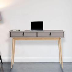 Mesa Escrivaninha Retro Madeira 2 Gavetas Wanda