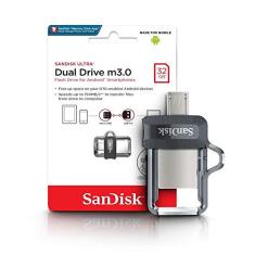 Pen Drive SanDisk para Smartphone Ultra Dual Drive Micro USB/USB 3.0, 32GB, SDDD3-032G-G46
