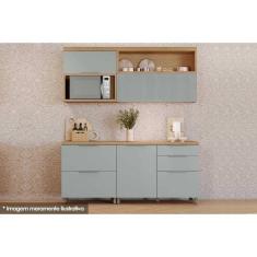 Cozinha Completa Completa Marquesa 4 Peças Nature/verde - Nesher