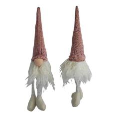 Papai noel sueco mago chapeu barba boneco enfeite de natal