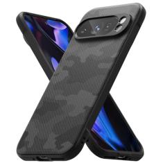 Ringke Capa Onyx para Google Pixel 9 Pro [sensação boa na mão] resistente a óleo e sujeira, proteção aprimorada da lente da câmera, aderência confortável, antiderrapante, capa leve - preto camuflado
