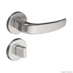 Fechadura Vic Cromo Acetinado Banheiro - Pado