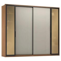 Guarda Roupa Casal Laredo Amêndola Touch Nude Prime Flex com Portas de