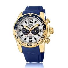Relógio Pulso Everlast Masculino Cronógrafo E649, Dourado
