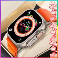 Relogio Smartwatch Presente Pedido de Namoro Feminino Preto Ultra 9 Wh