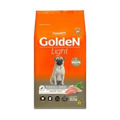 Ração Golden Mini Light Cães Adultos Sabor Frango Arroz 10Kg