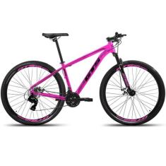 Bicicleta Aro 29 Gts Feel Glx 24 Marchas Freios A Disco, Rosa, 21, 1 u