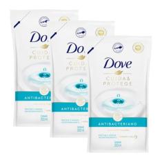 Kit 3 Sabonete Líquido Dove Antibacteriano Cuida e Protege Refil 200ml