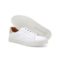 Tenis feminino sapatenis casual de couro legitimo classico confortavel-Feminino