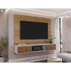 Painel para TV até 65 Polegadas 160cmx136cm 2 Portas Âmbar - Móveis Be