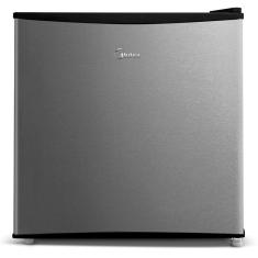 Frigobar Midea MRC06B2 45L Compacto com Termostato Porta Reversível Preto em Aço Inox 220V