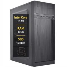 Computador Novo, I3, 8gb, SSD 120gb, Wi-Fi