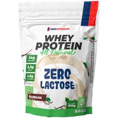 WHEY PROTEIN ZERO LACTOSE ALL NATURAL 900G BAUNILHA New Nutrition 