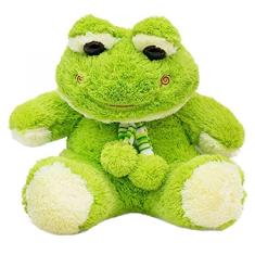 Sapo Pelúcia Verde Com Cachecol 21cm