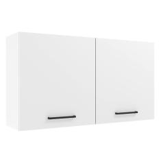 Armário Aéreo Madesa Agata 120 Cm 2 Portas - Branco Branco