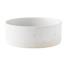 Welloyed Oslo Tigela de cerâmica para cães – Tigela de água para ração de cães de 15 cm para cães médios e grandes, prato resistente antiderrapante, tigela moderna de grés estilo Scandi, pode ser