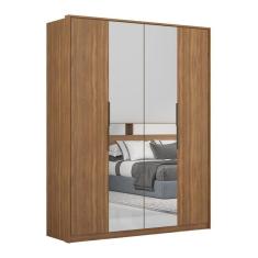 Guarda-roupas Casal Com Espelhos 4 Portas Multimóveis Cr35233 Amêndola Amêndola