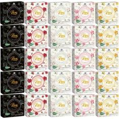 Kit 25 Sabonetes Vegetal Aroma das Rosas 170G Davene