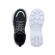 Tênis Feminino Preto Sneaker Plataforma Estilo Blogueira Casual - Rizz