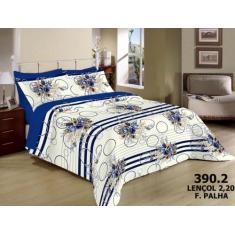 Jogo De Cama Casal Box Premium 3pçs Estampado - Bertoche & Rodrigues, 