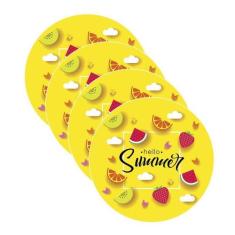 Sousplat Summer - NSW, com base, 4 Peças
