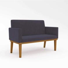 Namoradeira Base Reforçada Sala Elegante  Balaqui Decor, Cinza