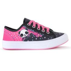 Tênis Infantil Panda Feminino Casual Cano Baixo Menina Glitter - NIPPO