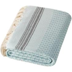 DEMMEX Toalha de banho e praia turca micro waffle - 100% algodão certificado Oeko-TEX - luxuosa, ultra macia, secagem rápida, toalha de banho leve, textura de bolhas de algodão, grande 70 x 100 cm