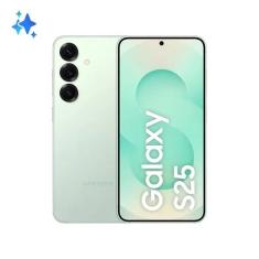 Smartphone Samsung Galaxy S25 256GB 5G - Verde, Galaxy AI, Câmera Tripla 50MP + Selfie 12MP, RAM 12GB, Tela 6.2"