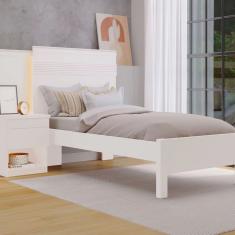 Cama Solteiro 90cm Granada Branco