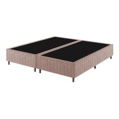 Base Box King 25cm X 2,03m X 1,93m Treviso Matelado Rustico Rose