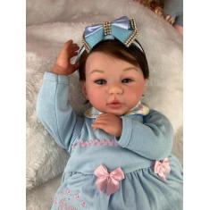 Bebê Reborn Menina, Tecido, Enxoval Completo - Nacional