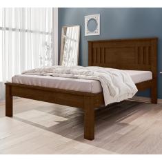 Cama De Casal Flex Com Pés Itaguaí Malbec Off White