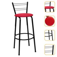 Banqueta Banco Cadeira Alto Para Balcão Bar Bancada Cozinha Área Lazer