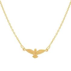 Colar Rommanel Banhado Ouro Pingente Espírito Santo 531221