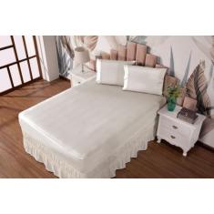 Jogo De Lençol 3 Peças Queen Com Elastico Malha Gel LISA Varias Cores 