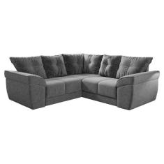 Sofá de Canto Moscou Cinza Selmer - EXATA, Cinza