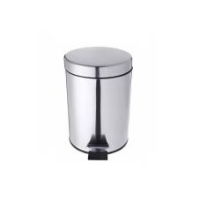 Cesta de lixo lixeira banheiro metal inox 3l com pedal