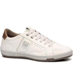 Sapatênis Pegada Masculino em Couro Milk 119401-01-Masculino