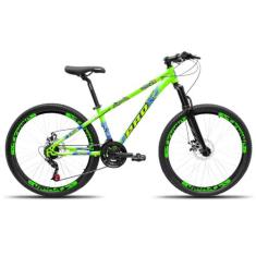 Bicicleta aro 26 Freeride Infantil PRO X 21 Velocidades Freio a Disco 