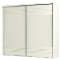 Guarda Roupa Casal 267cm 2 Portas De Correr 100% Mdf Tw603 Off White - Dalla Costa