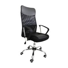 Cadeira Presidente giratória, rodizio PU com base cromada e Tela Mesh PEL-8009