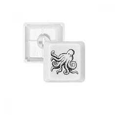 Marine Life Octopus Cartoon Ilustration Keycap Teclado mecânico PBT Gaming Upgrade Kit