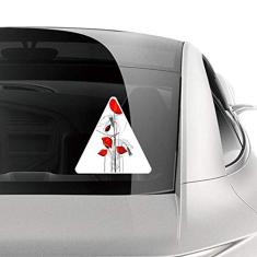 DIYthinker Arte abstrata de flores vermelhas, linha de pintura de milho adesivo de carro motocicleta bicicleta bagagem decalque